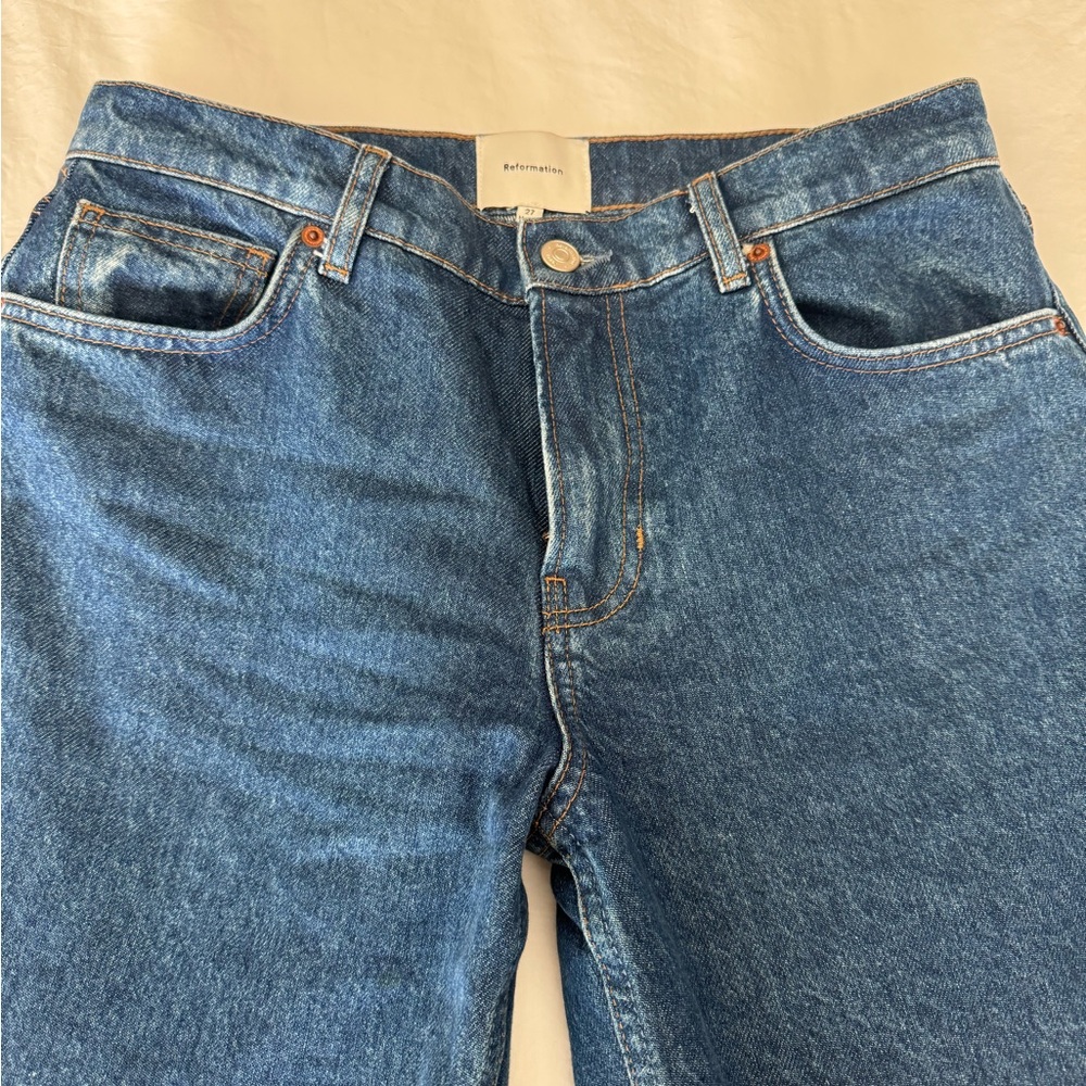 Reformation Cary low rise slouchy wide leg jeans size 27